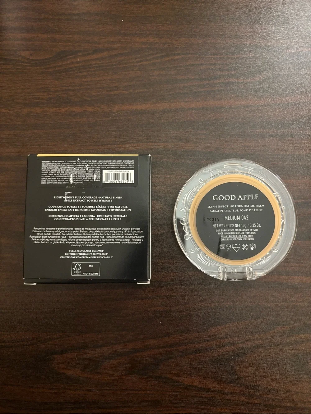 NIB KVD Beauty Good Apple Skin Perfecting Foundation Balm - Medium 042